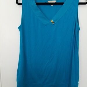Banana Republic Factory- Used Sleeveless Top with Gold Buttons